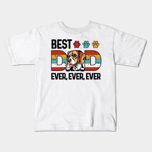 Best Dog Dad Ever Kids T-Shirt